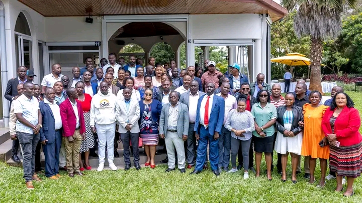 Rigathi Gachagua with other leaders 