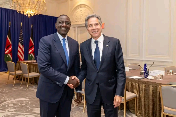 President William Ruto Holds A Meeting With Secretary Of State Tony Blinken