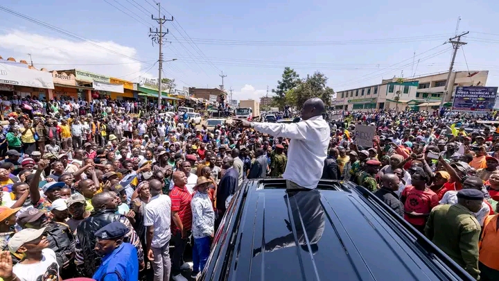 How Kirinyaga Residents Welcomed DP Rigathi Gachagua Today