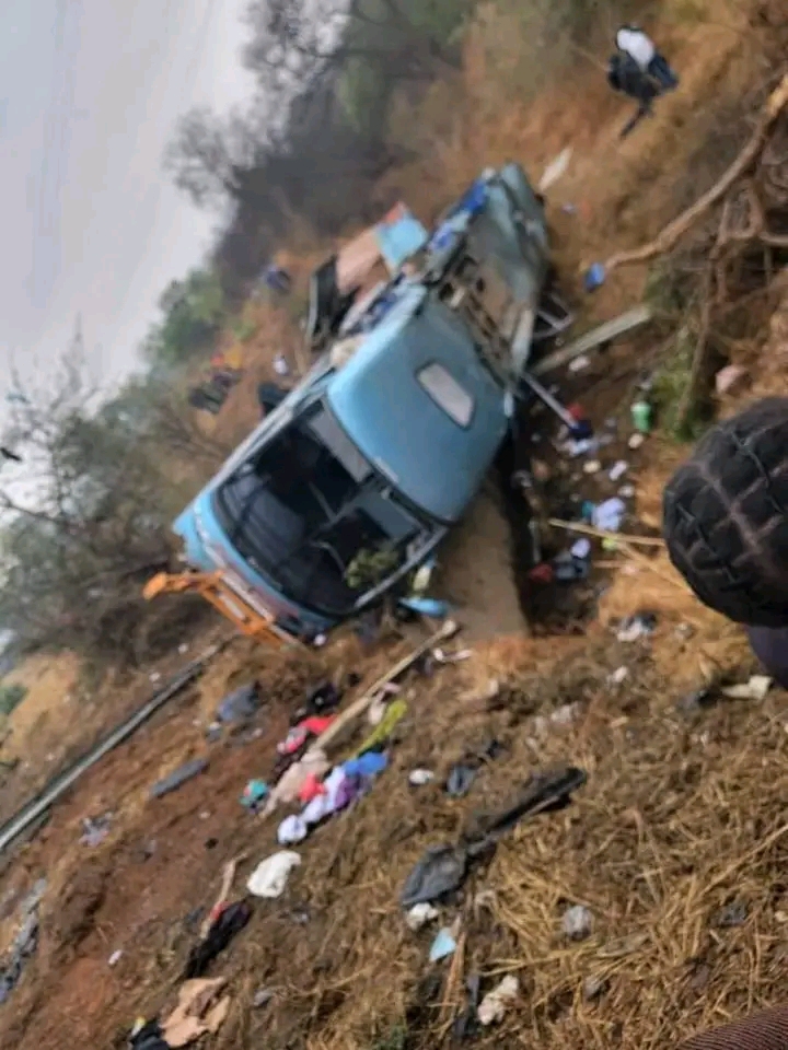 Photos: Here Is Juldan Bus That Involved In A Road Accident Today In The Morning