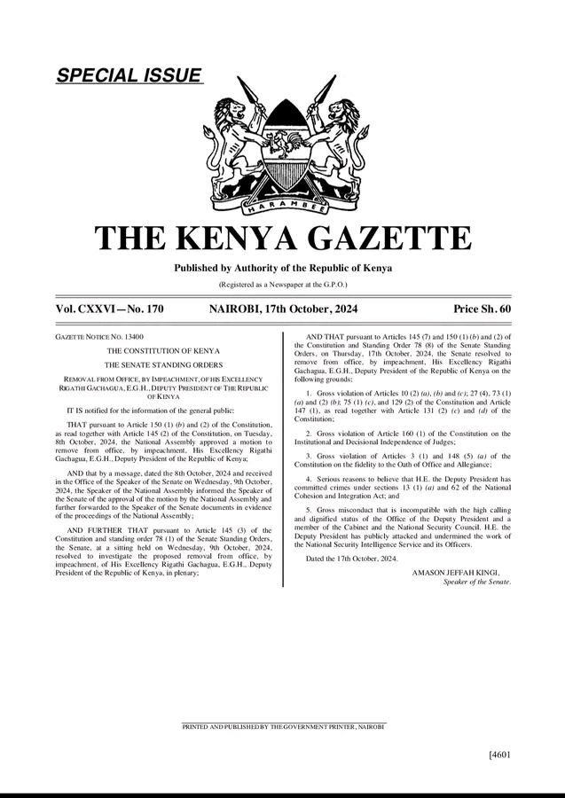 Kenya gazette 