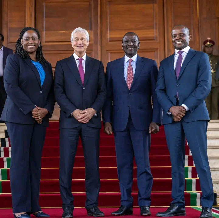 President William Ruto Meets JP Morgan CEO At State House