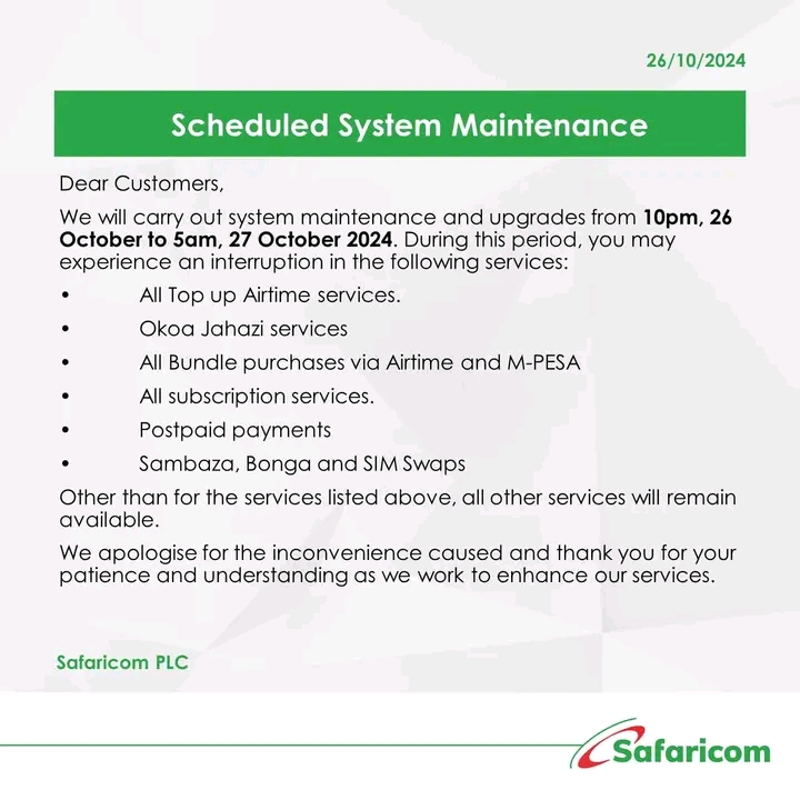 Safaricom memo