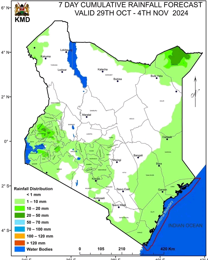 Rainfall Update In Kenya