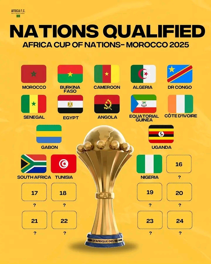 Teams Qualified for AFCON 2025