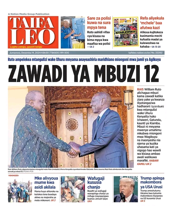 Taifa Leo: Zawadi Ya Mbuzi 12