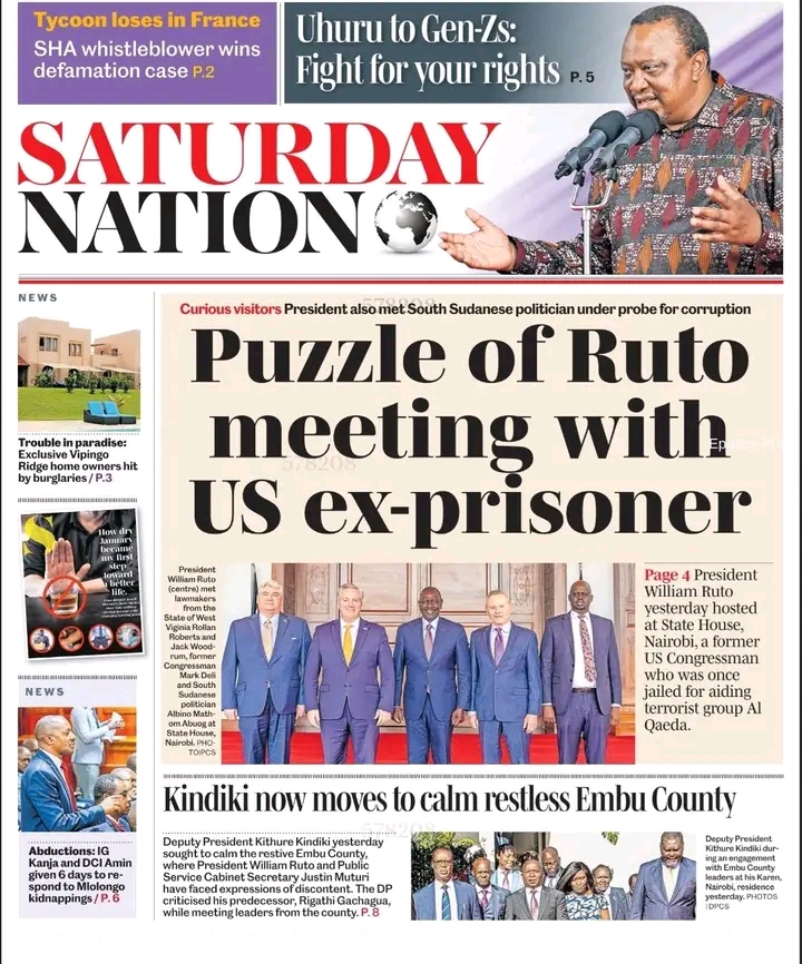 Opinion: Today’s Saturday Nation Newspaper