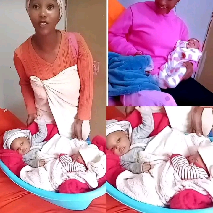 Confusion As A Woman Gives Birth To Twins Who Are A Month Apart