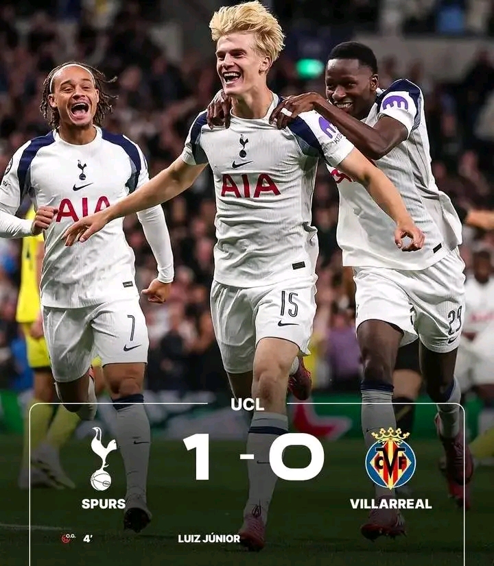 Update: Tottenham 1‑0 Villarreal