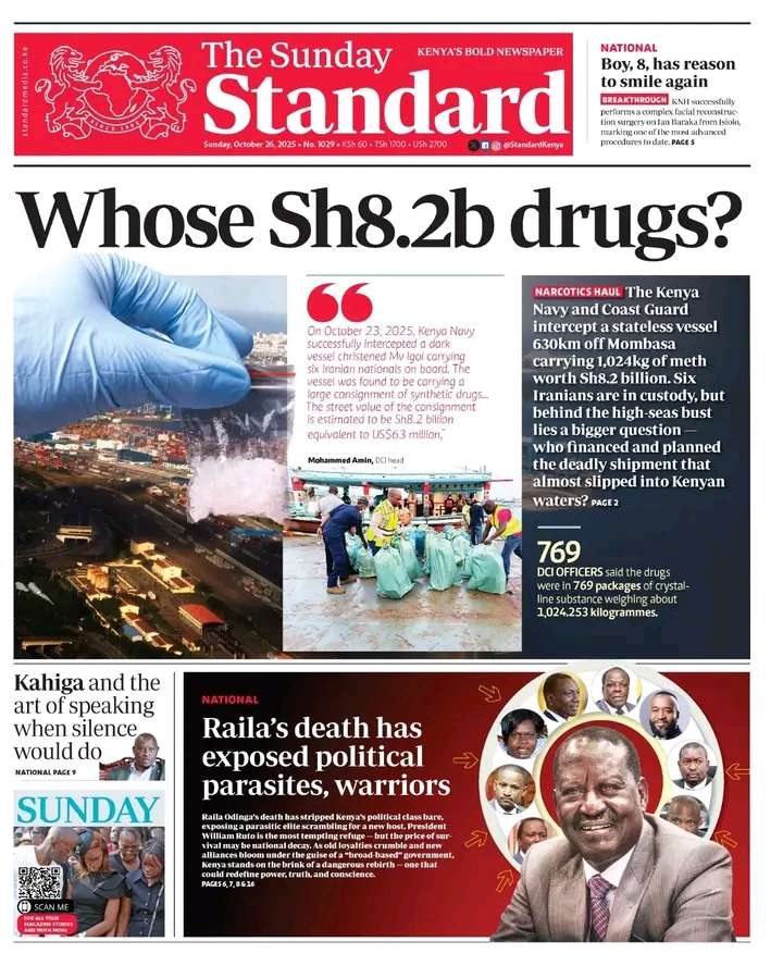 Opinion: How does Sh8.2 billion worth of drugs sail 630km into Kenya unnoticed?