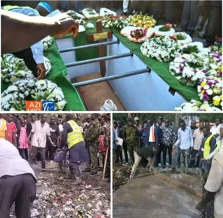 Photos Of Raila’s Grave Before And After Mourners Invaded