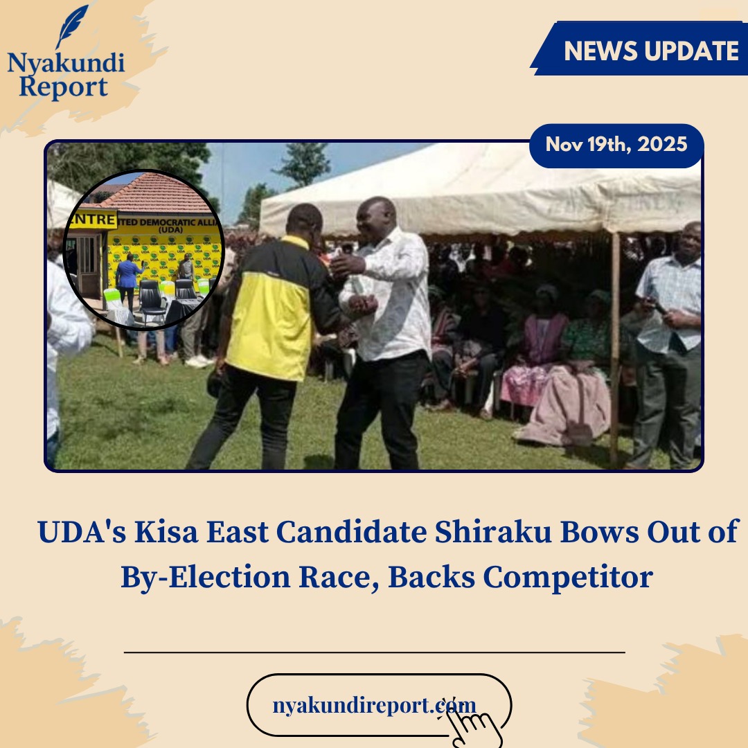 UDA Withdraws From Kisa East By-Elections As Candidate Backs Rival