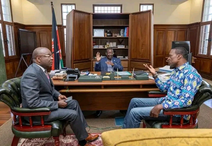 Musalia Mudavadi Meets Newly Elected MP Of Malava, David Ndakwa