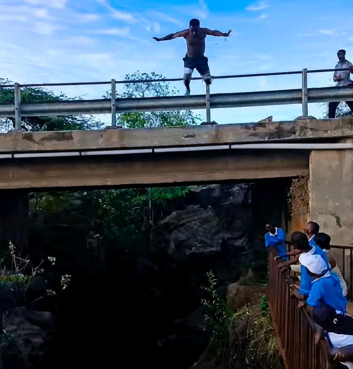 A Diver Identified As Kiplimo Was Swept Away By Strong Currents At Cheploch Gorge After A Daring Dive Into The Swollen Waters