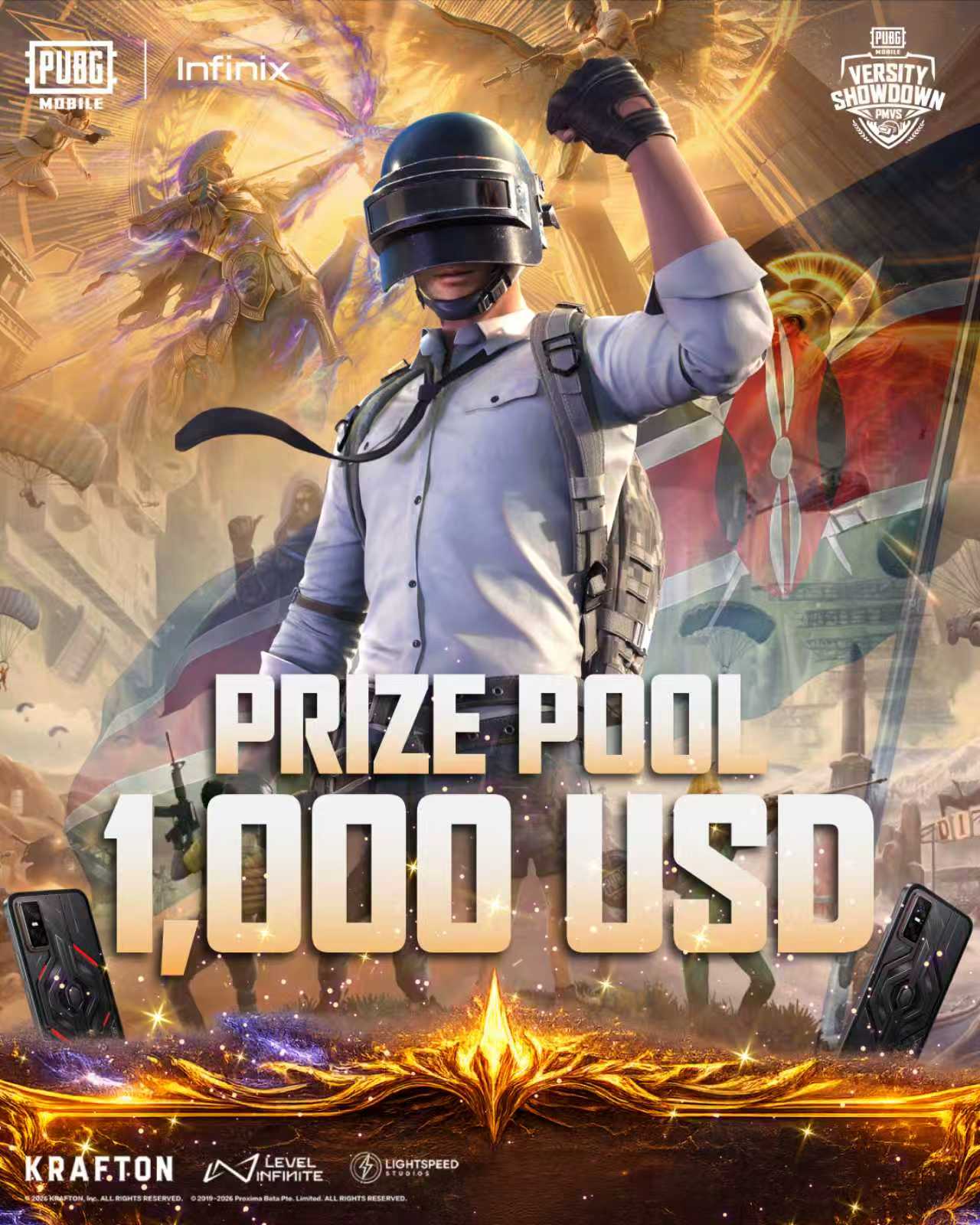 PUBG Mobile & Infinity Ignite Kenya Varsity Showdown With $1,000 Prize Pool And 10 GT 30 Pro Smartphones