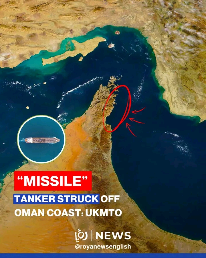 A Tanker Was Struck By A Missile Off The Coast Of Oman