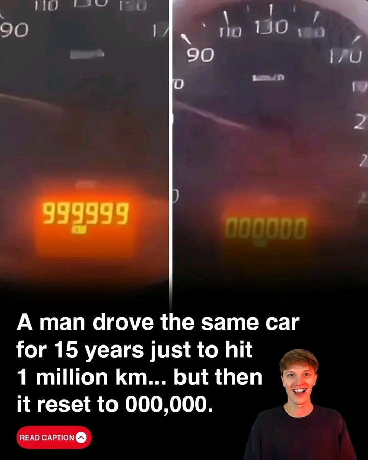 A Man Drove The Same Car For 15 Years Trying To Reach 1,000,000 Kilometres