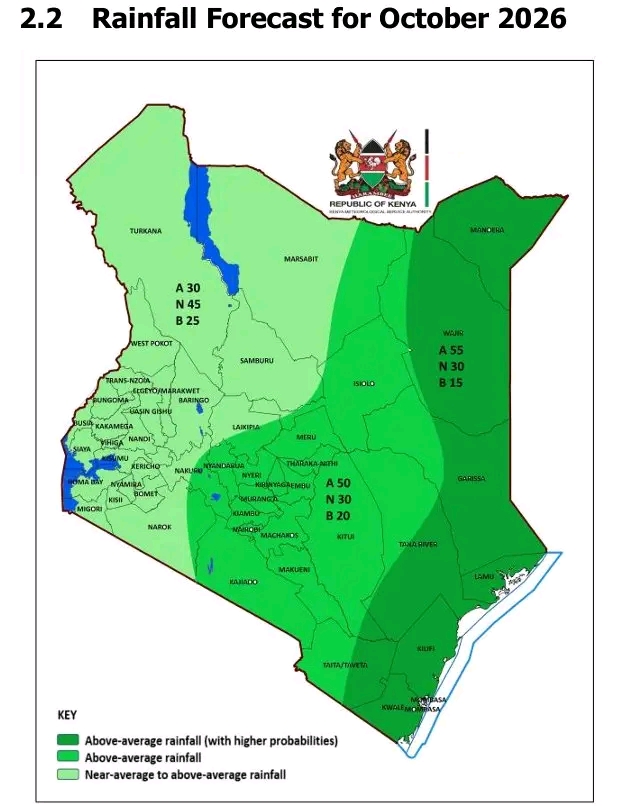 Rainfall Forecast For October 2026