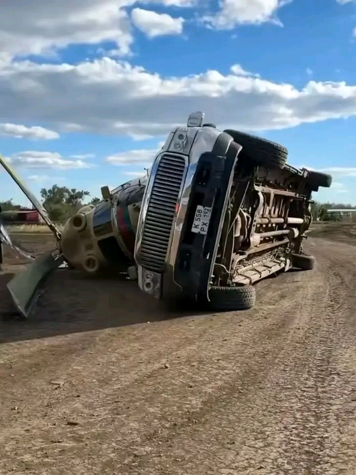 Pickup and helicopter 